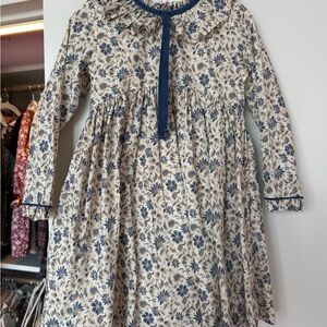 La Coqueta Floral Long Sleeve Kids Dress